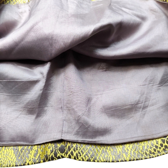 Twelve by Twelve Los Angeles Gold Snakeskin Mini Skirt Size Small - Picture 6 of 12